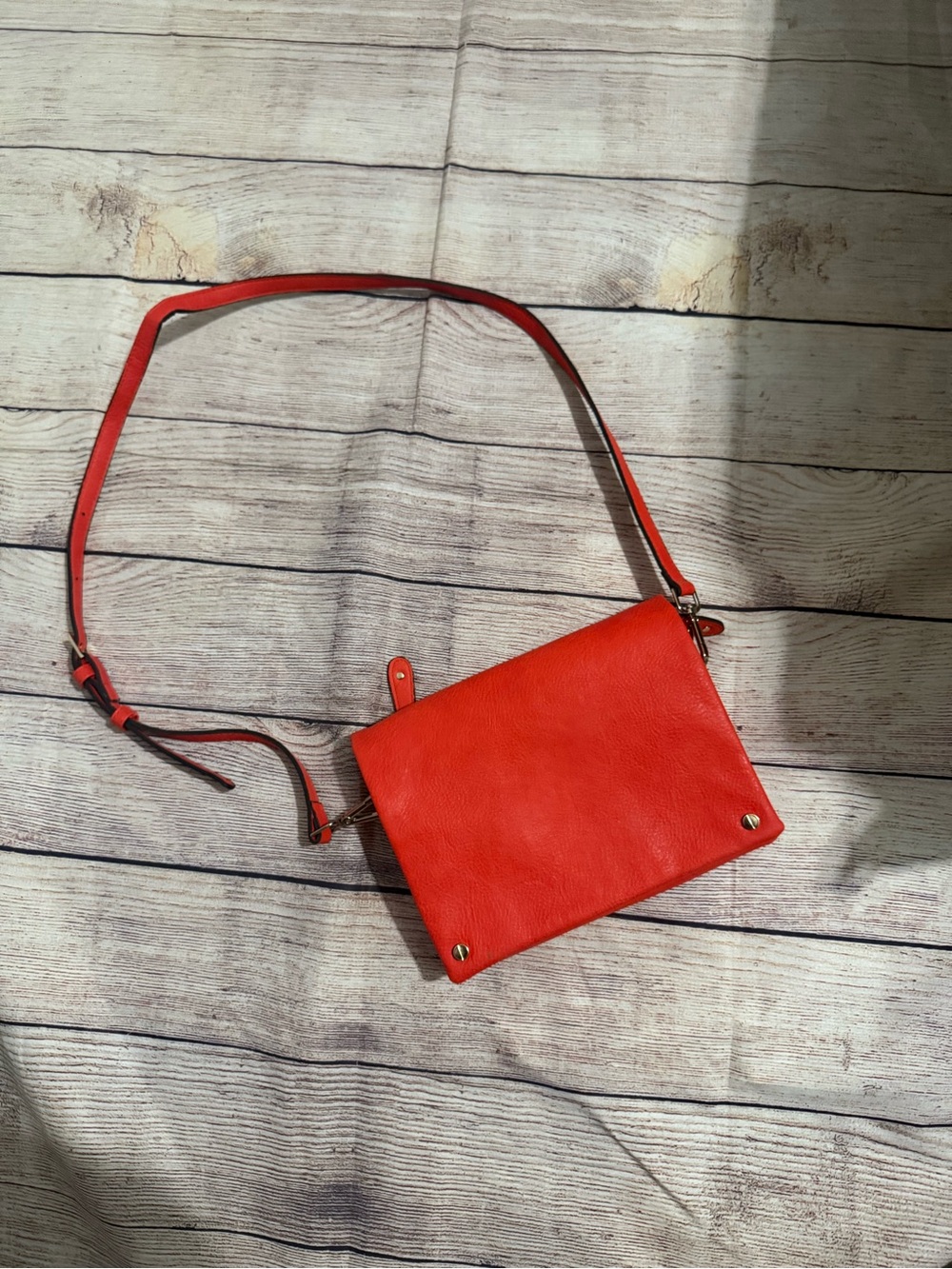 Street Level Red Crossbody Bag with Adjustable Strap